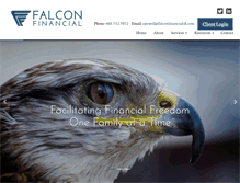 Tablet Screenshot of falconfinancialok.com